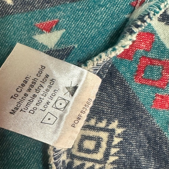 OUTBACK TRADING CO Lorelei Southwesters Thunderbird Print Performance Shirt S/M - Picture 5 of 11